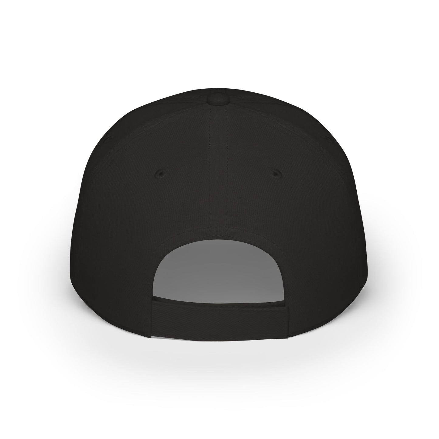 Qul Apparel Embroidery Low Profile Baseball Cap ( Black )